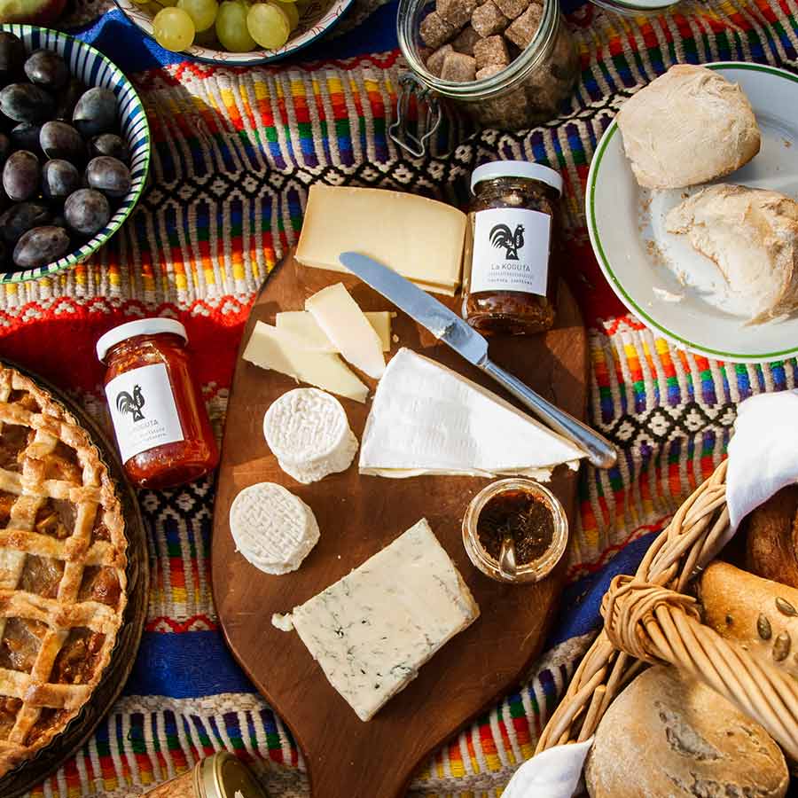 la koguta przetwory deska serow